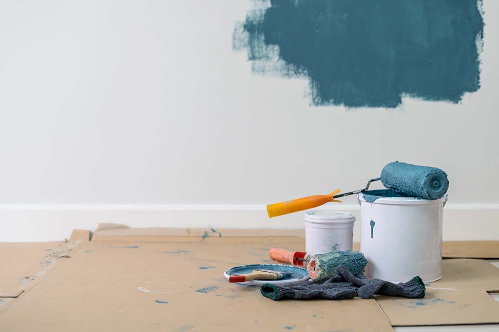 Painting interior walls