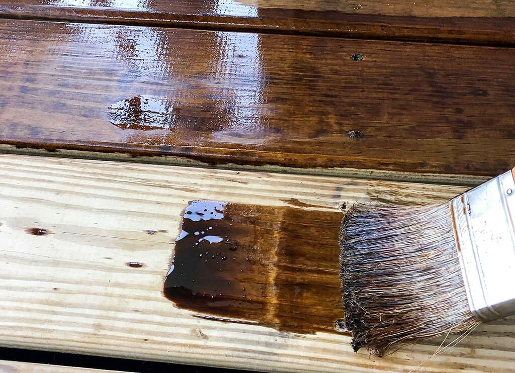 Deck staining services