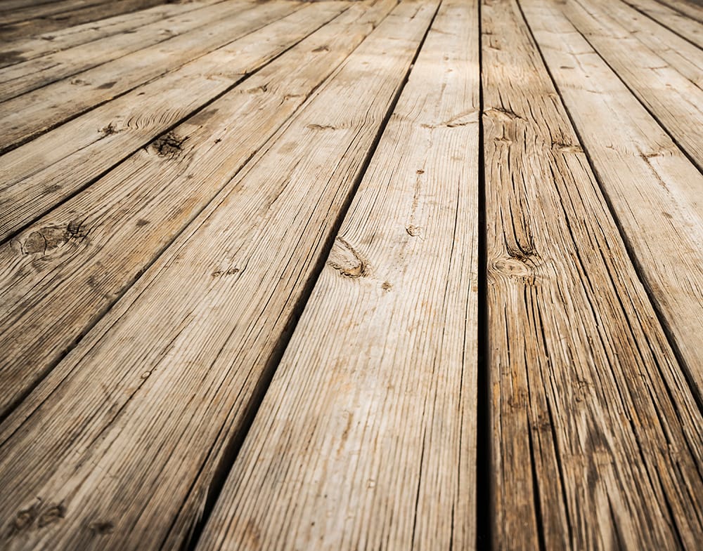 close up of composite decking wood planks